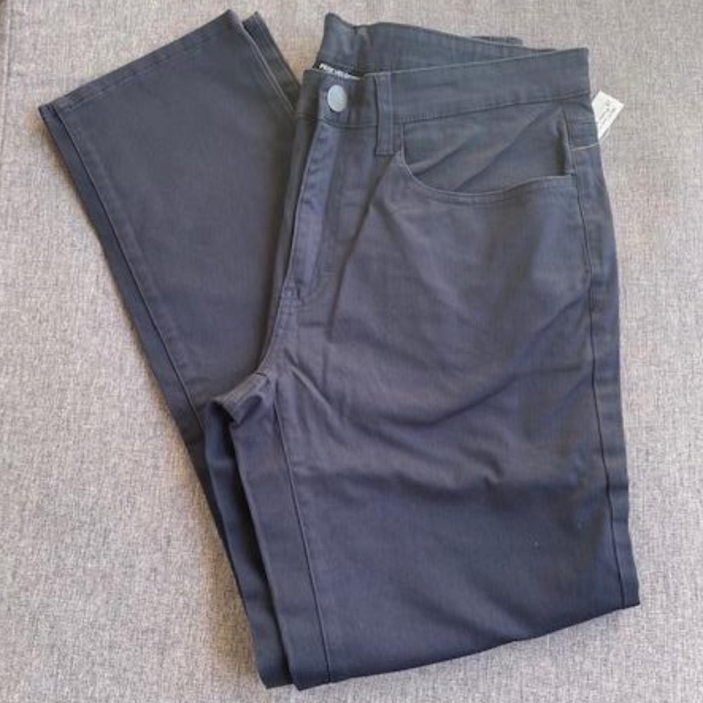 Peak Velocity Men's Cotton Rich Active Chino Pant, Navy 32x30